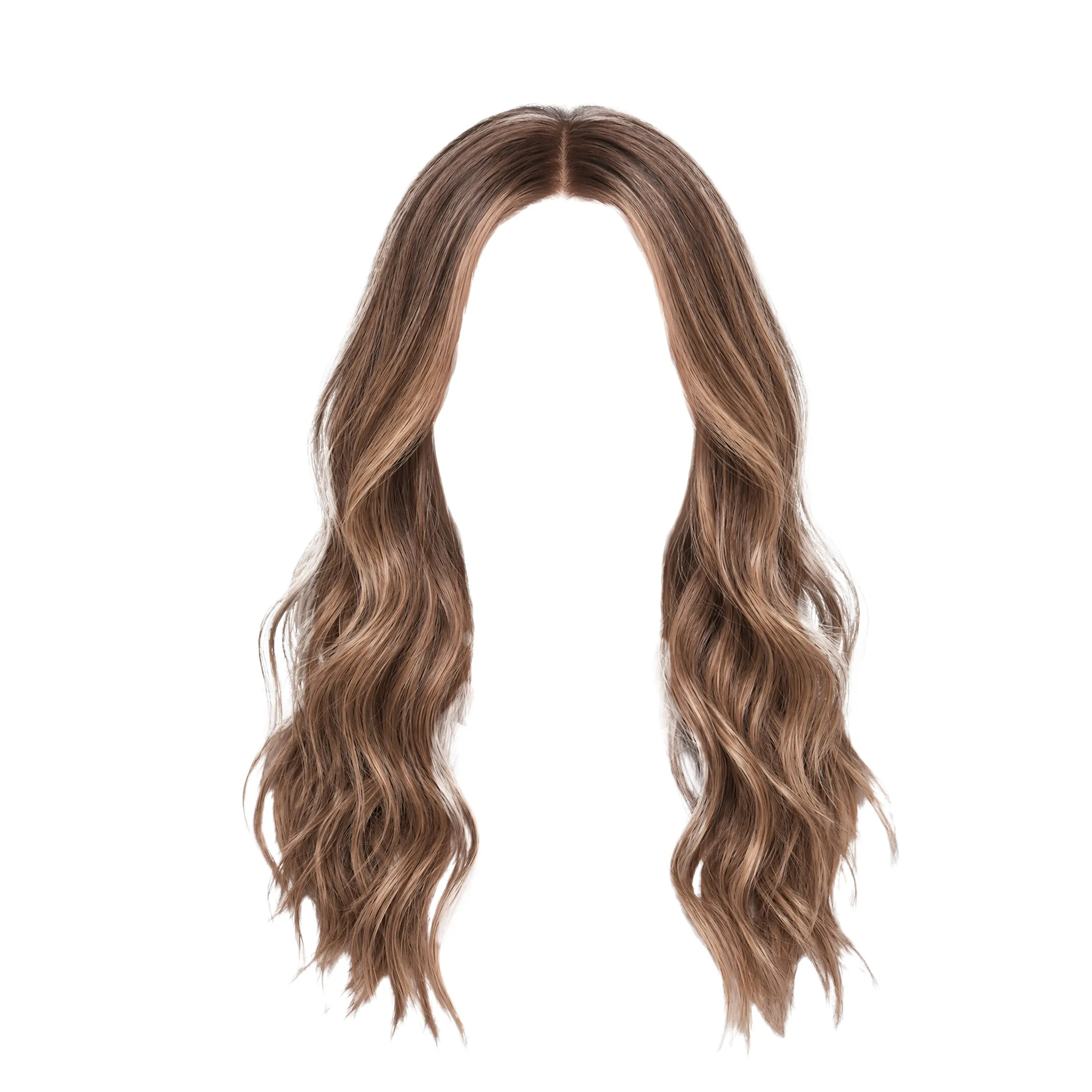 Brown recolored hairstyle image.
