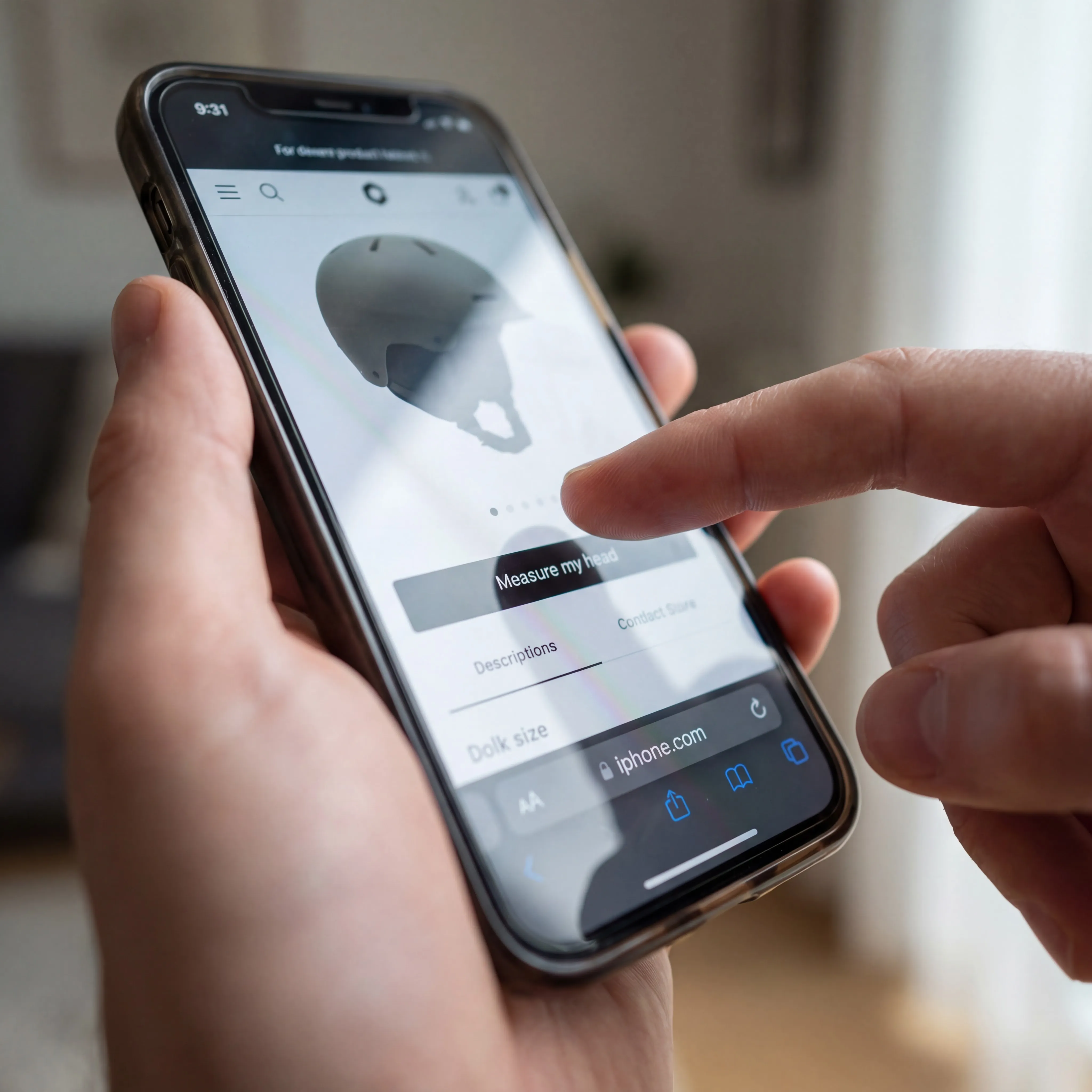 Customer taps Measure